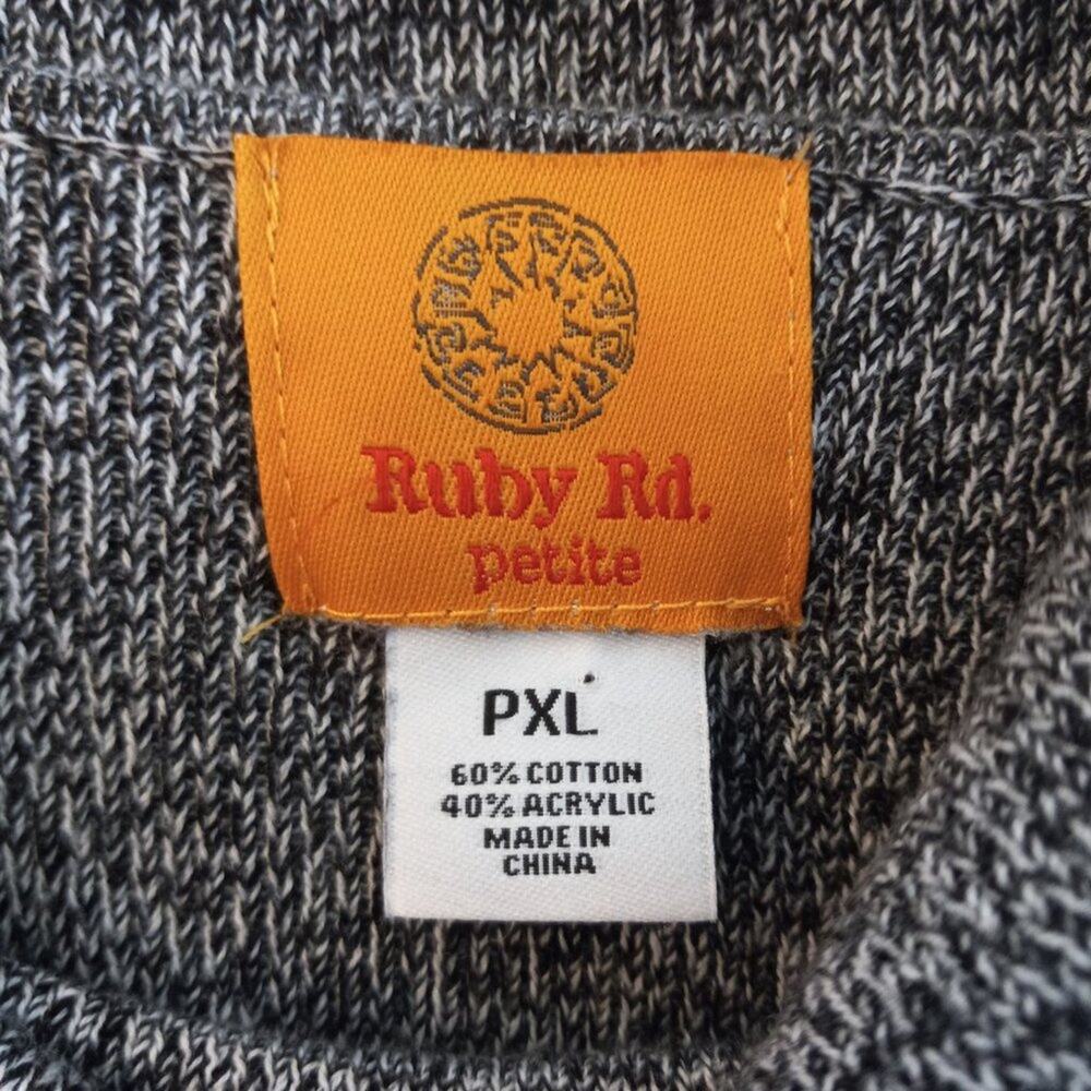Ruby Rd. Drawstring Cowl Neck Sweater - Picture 5 of 6